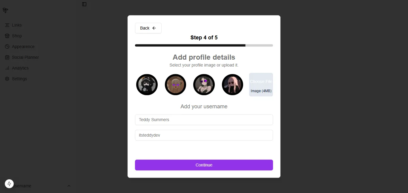🍭 Clon de Linktree Fullstack